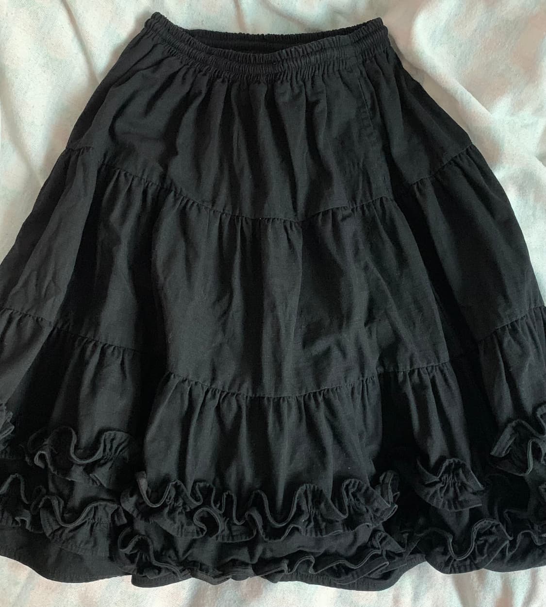 플리즈프로젝트 캉캉 프릴 스커트 블랙 상품이미지4