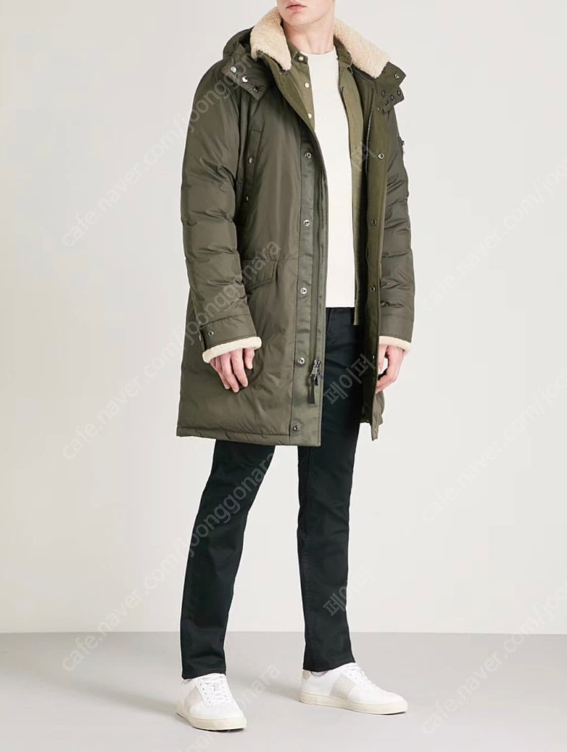 폴로 랄프로렌 시어링 다운 야상 파카 M 상품이미지2