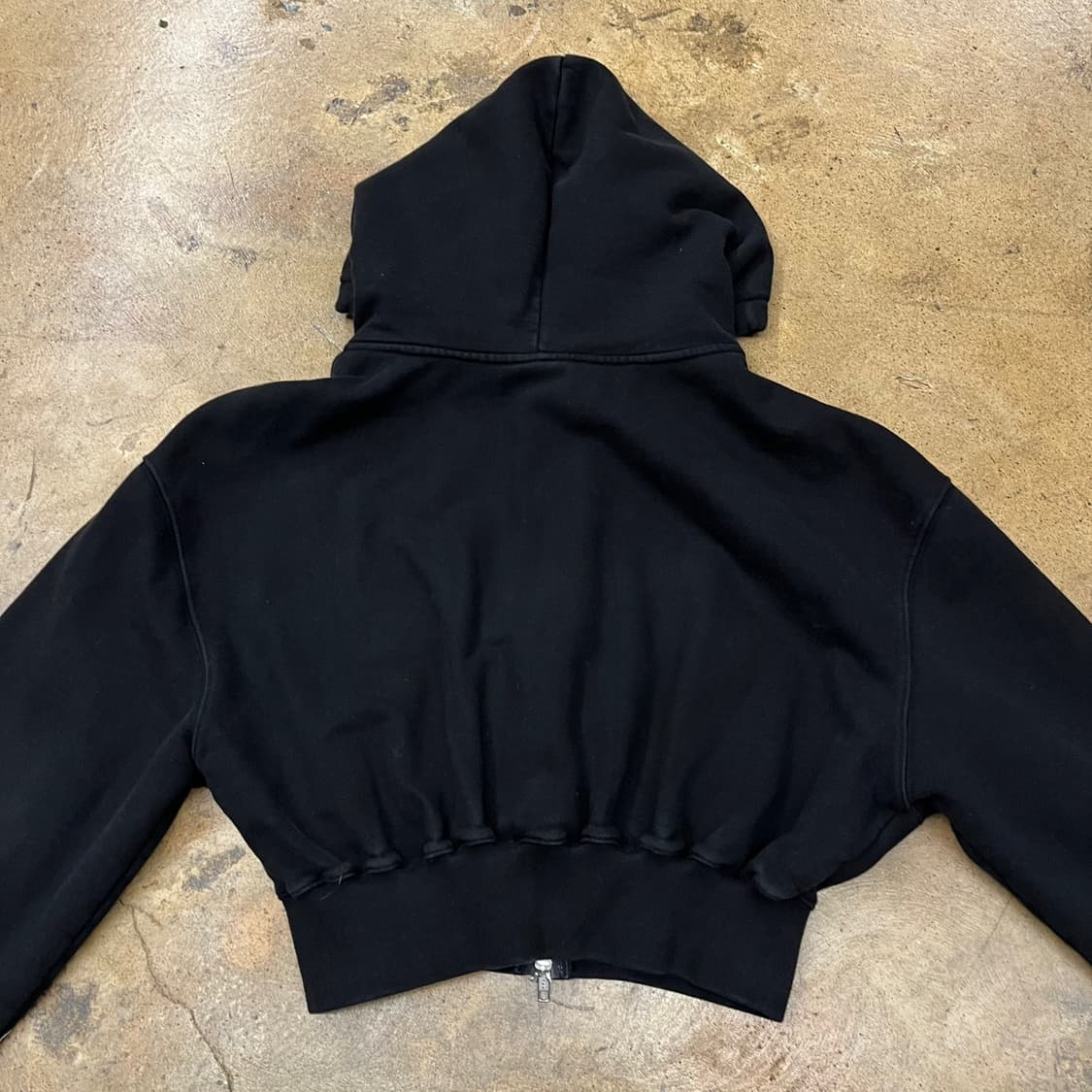 [정품/S] 우알롱 검정색 후드 집업 b19 상품이미지4
