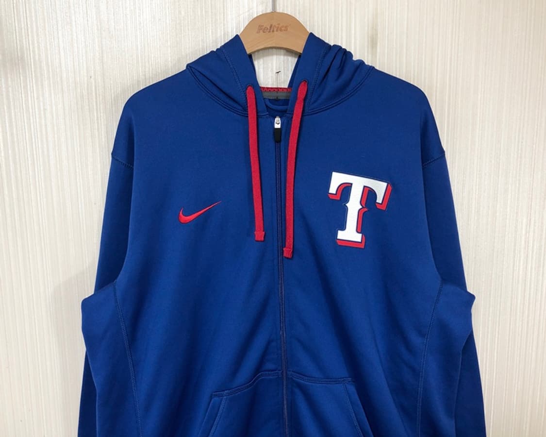 MLB 나이키베이스볼 텍사스레인져스 후드집업자켓 L(해외) 상품이미지2