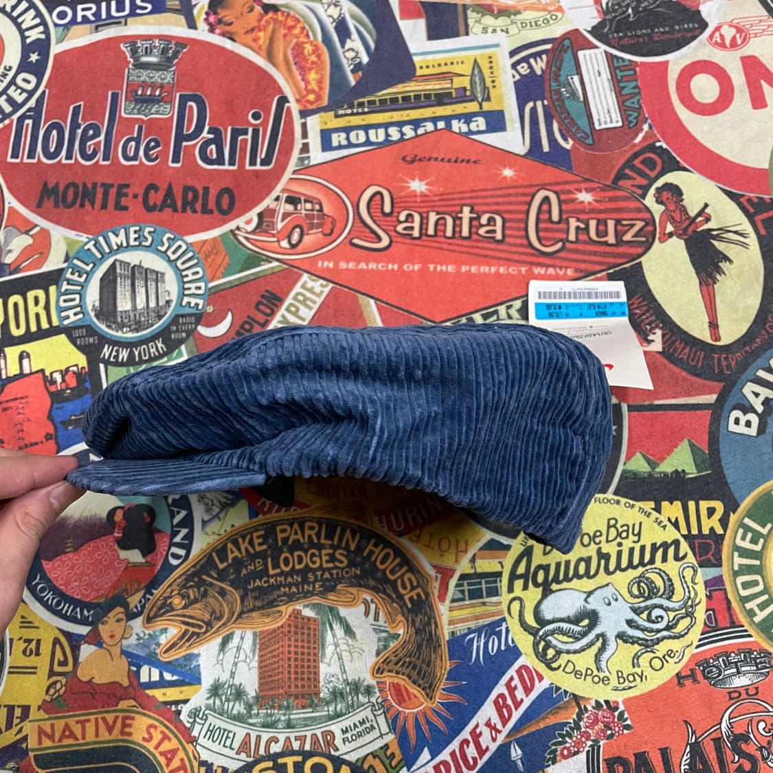 90s 새재품 지코 나이키 뉴스보이 헌팅캡 올드스쿨 베레모 코듀로이 os 상품이미지5