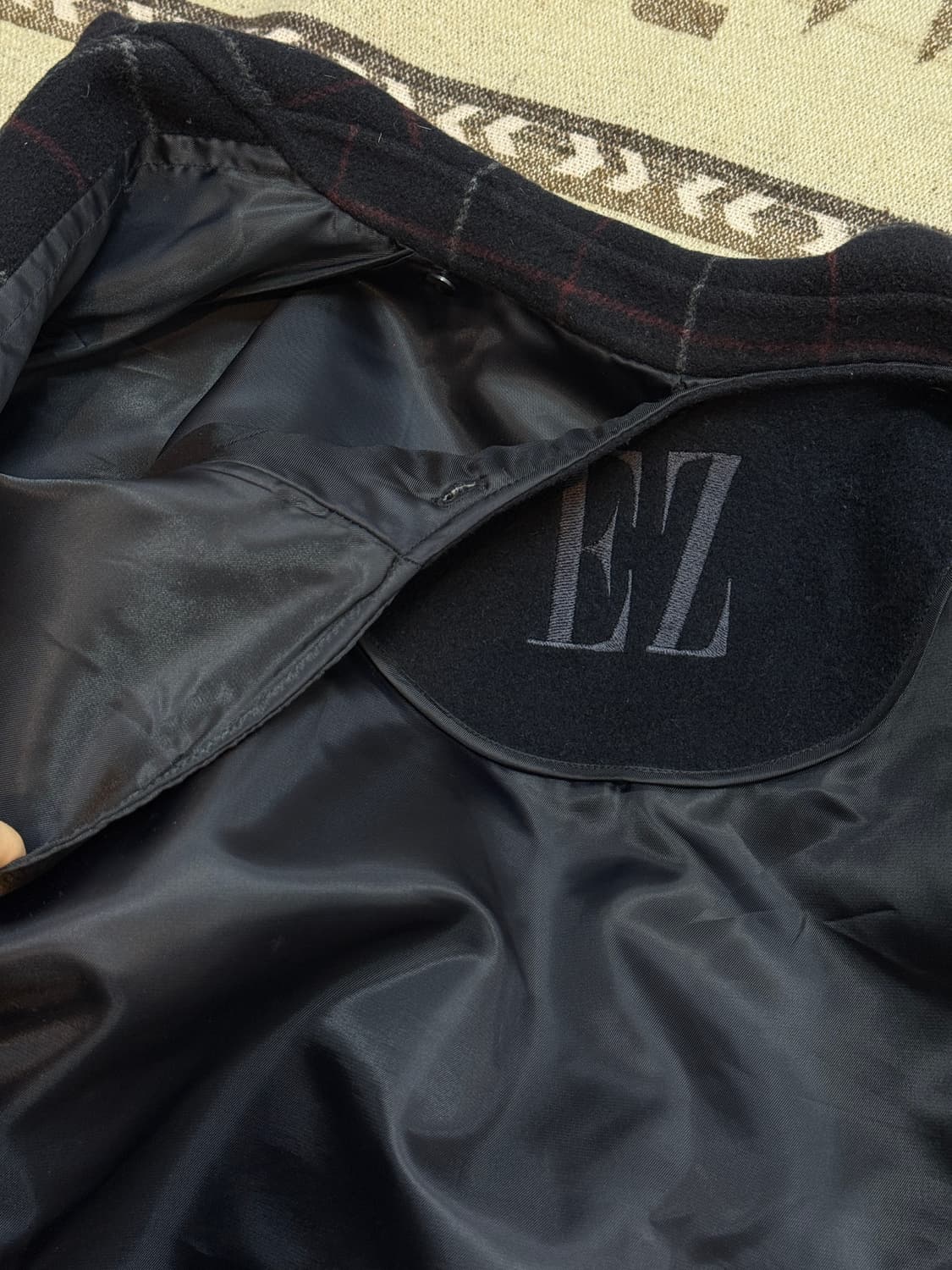 EZ 클래식 빈티지 울 하프 코트 상품이미지6