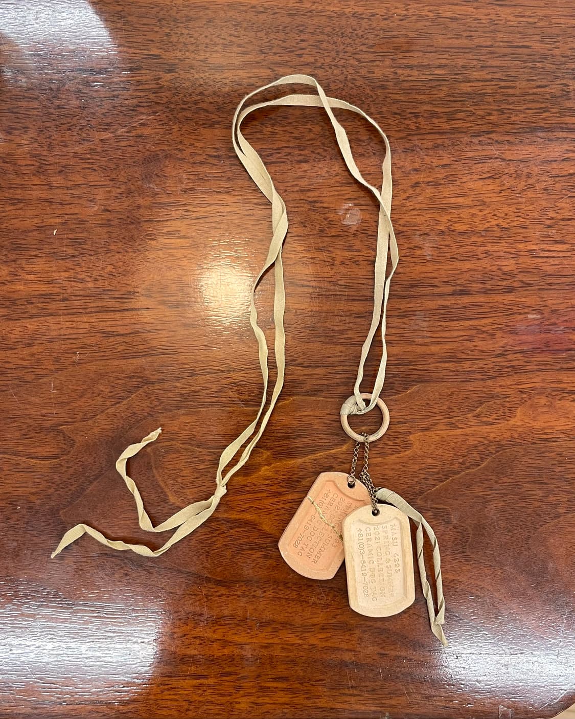 MASU 마수 세라믹 도그택 목걸이 상품이미지1