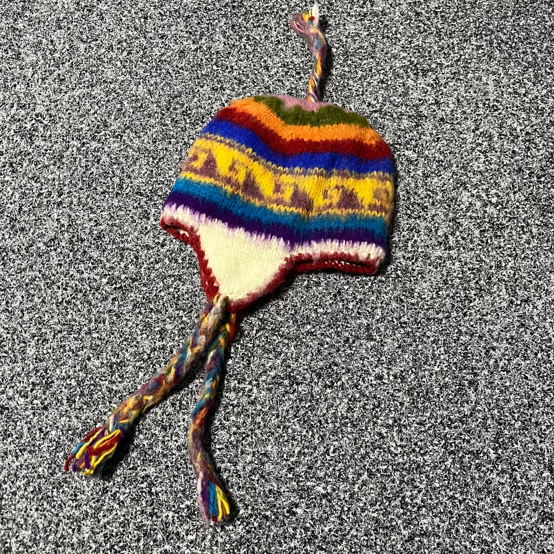 빈티지 핸드메이드 네팔 귀도리 비니 상품이미지2