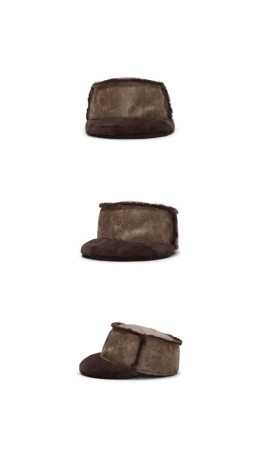 AWESOME NEEDS 어썸니즈 벨보이 캡 시어링 블랙 상품이미지2