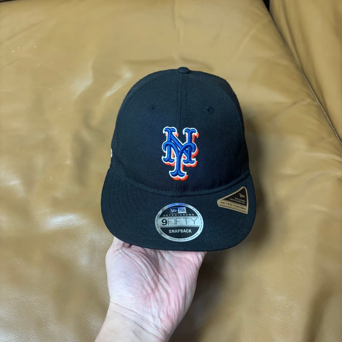 빔즈 빔스 뉴에라 9Fifty 6패널 볼캡 모자 뉴욕 메츠 블랙 상품이미지2