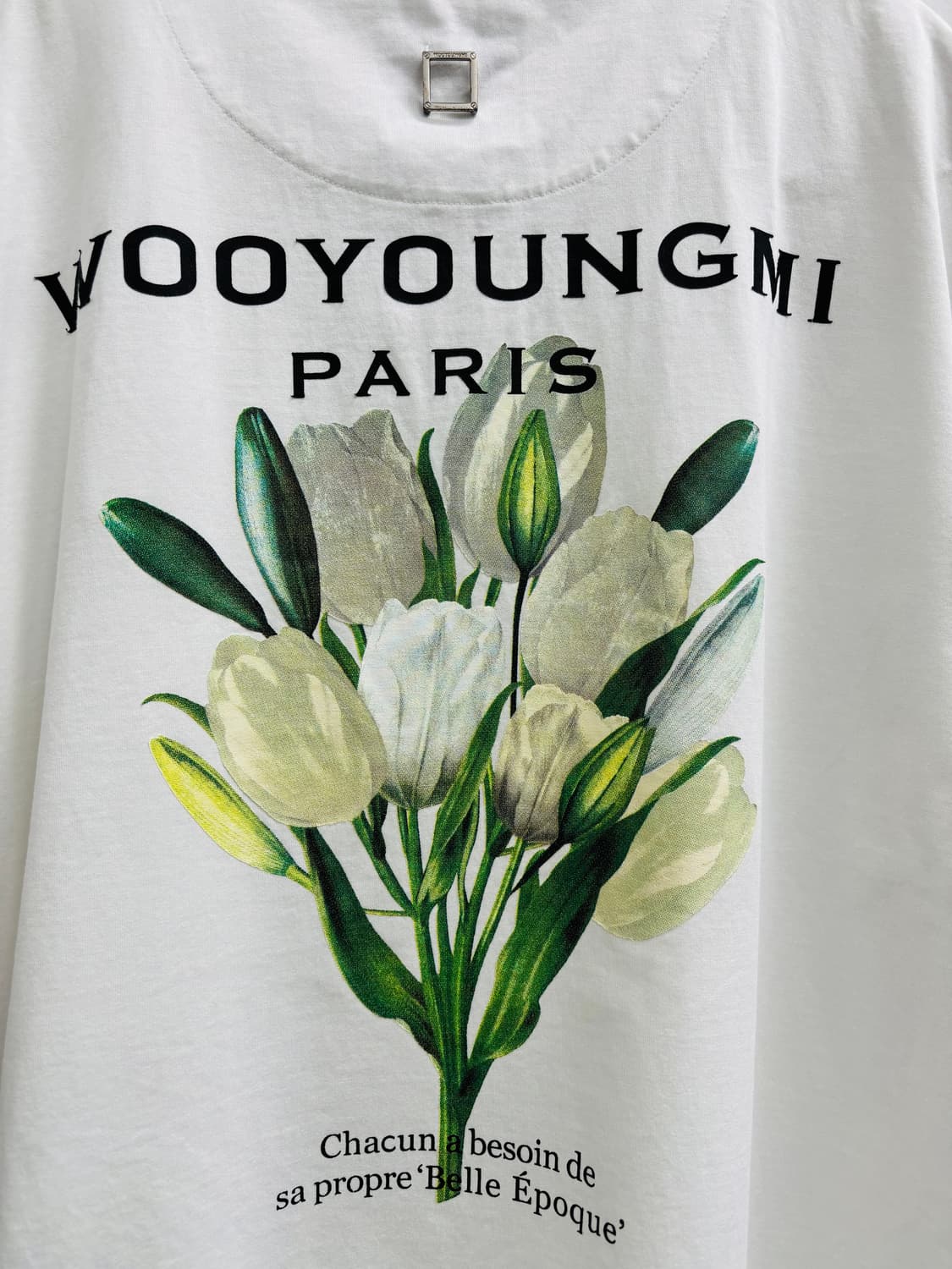 22ss 우영미 플라워 프린트 반팔 티셔츠 상품이미지4