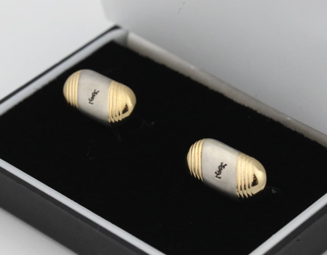 입생로랑 B+등급 남자 명품 커프스 빈티지 상품이미지1