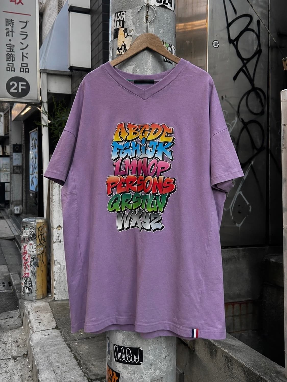 2000s Jpn 일본 빈티지 그래피티 레터링 프린팅 반팔 티셔츠 상품이미지1