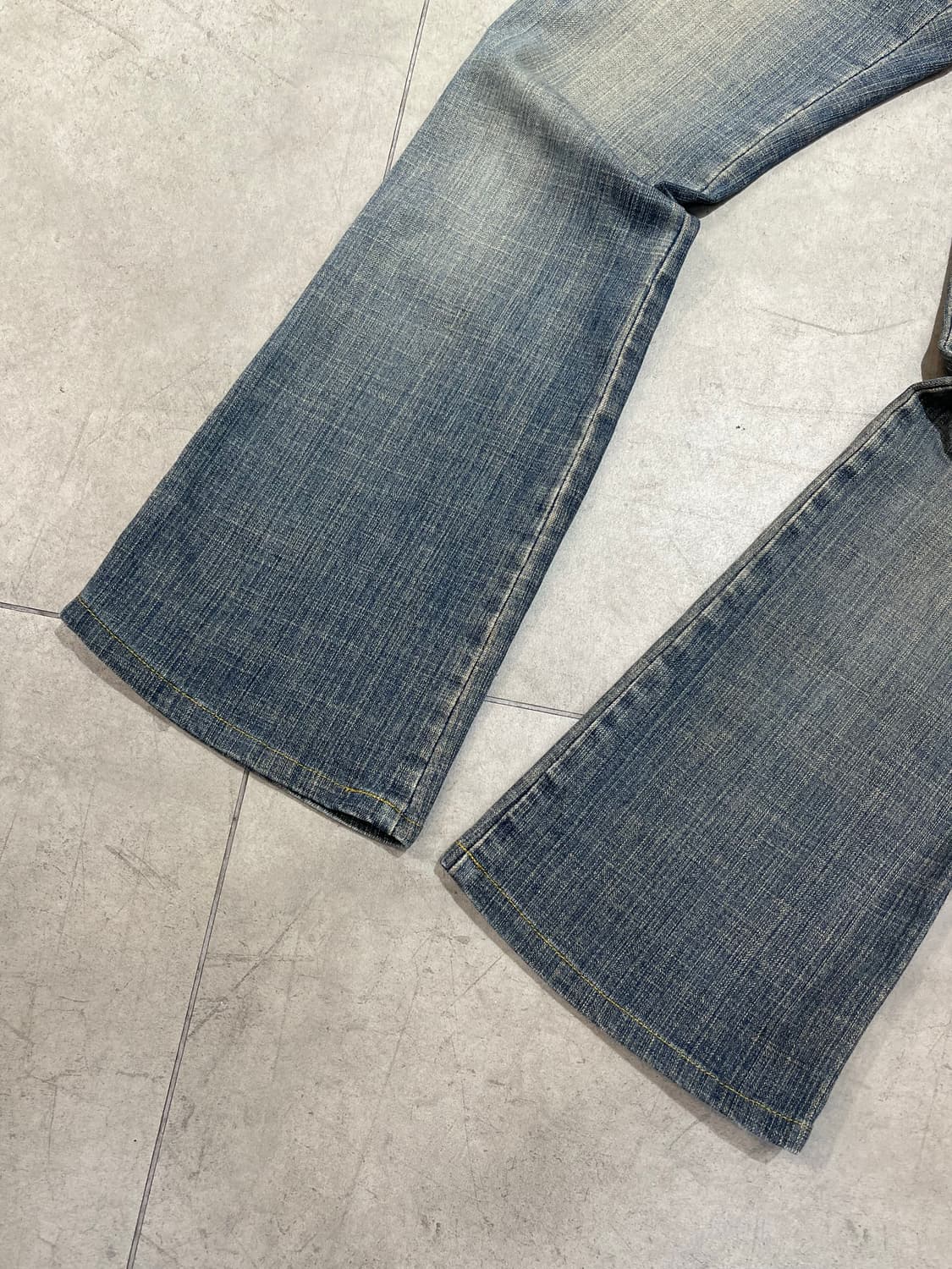 일본 빈티지 미니 카고 포켓 부츠컷 데님 팬츠 상품이미지3