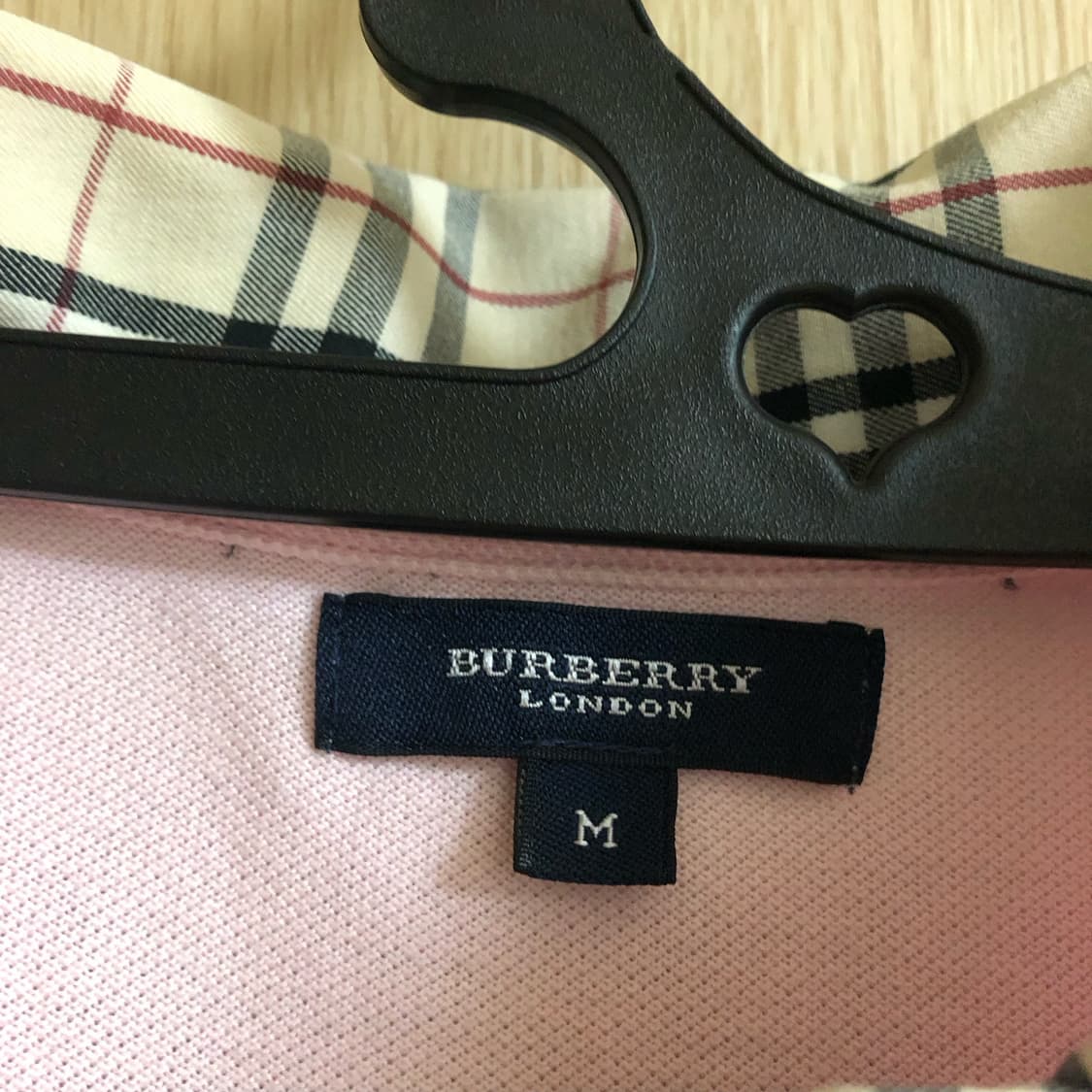 [Burberry] babypink polo shirt 상품이미지3