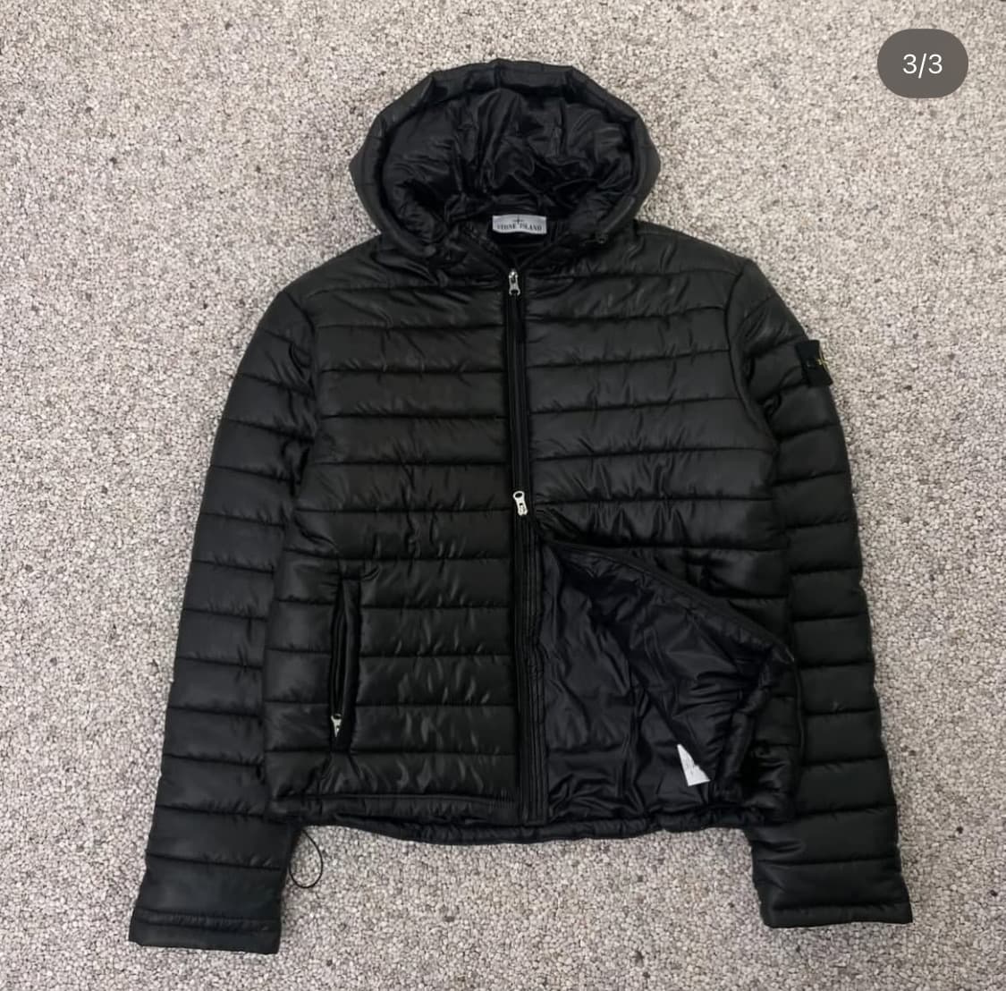 스톤아일랜드 블랙 경량패딩 상품이미지3