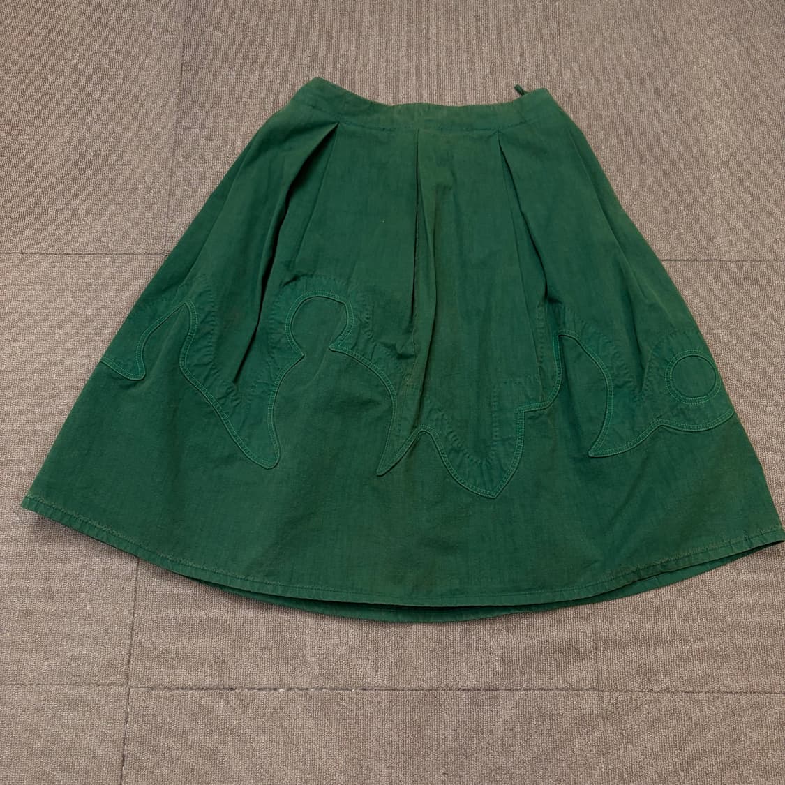 miu miu 미우미우 레더스트랩 플레어 스커트 상품이미지1