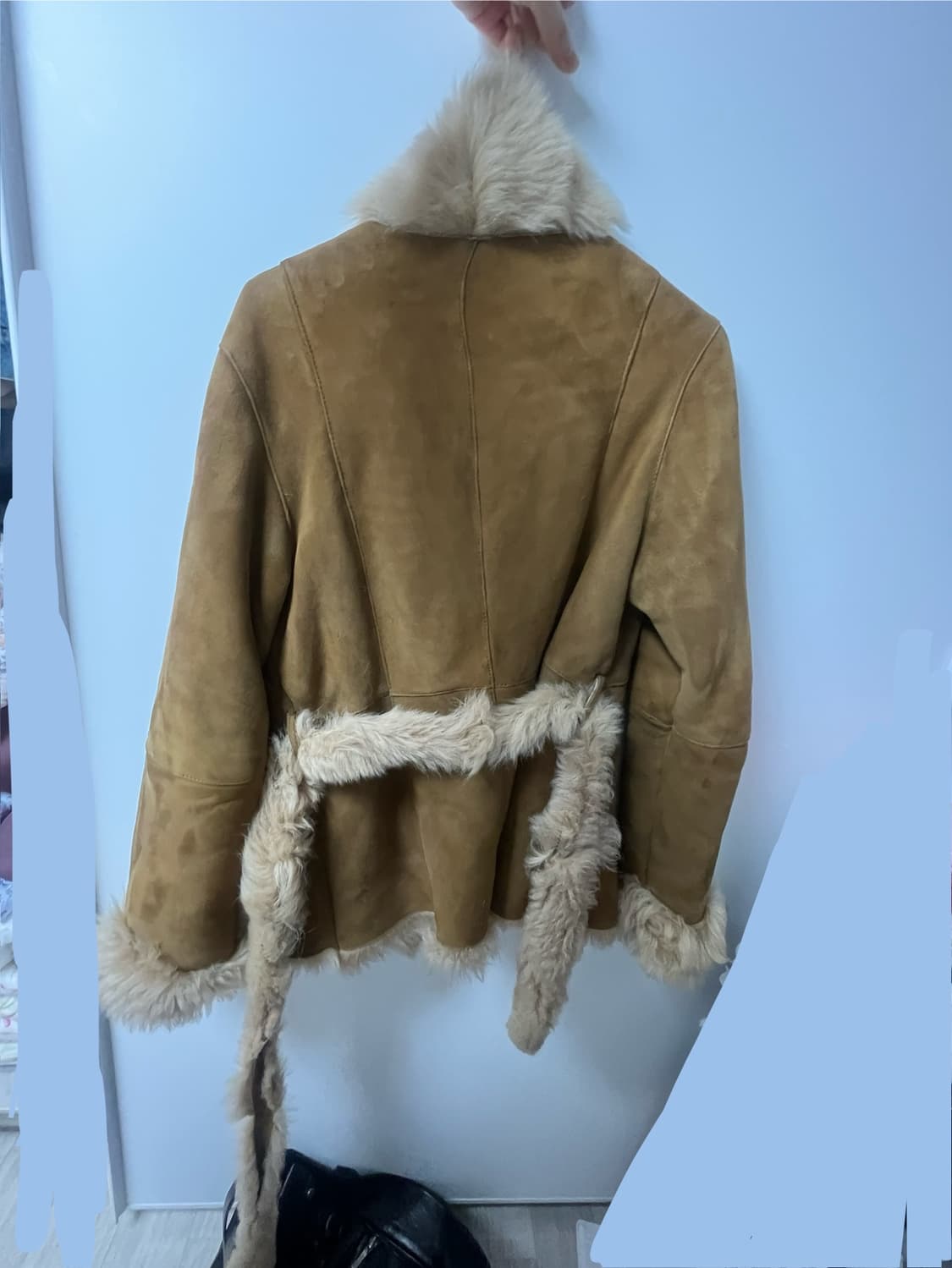 빈티지 vintage 스웨이드 무스탕 퍼코트 상품이미지4