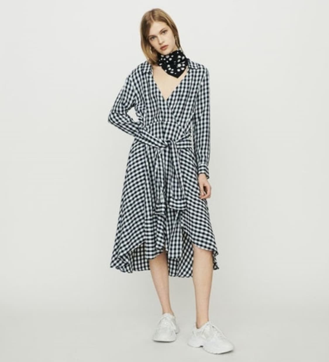 마쥬 트롱프뢰유 깅엄체크 원피스 1사이즈 상품이미지2