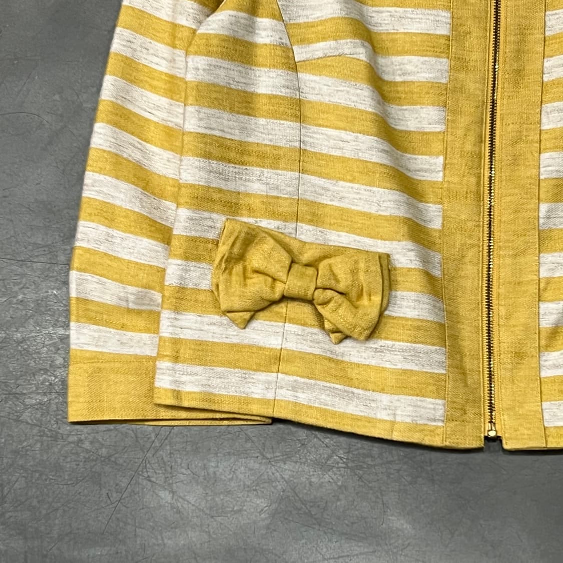  안나수이 스트라이프 논카라 자켓 y15244 상품이미지4