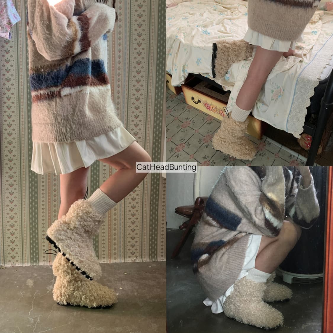 착샷O_시어링 퍼 뽀글이 양털 부츠 상품이미지3