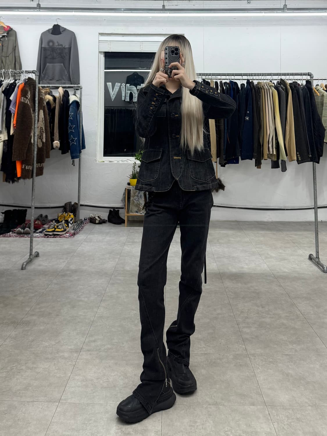 Impression 버튼업 데님 자켓 상품이미지7