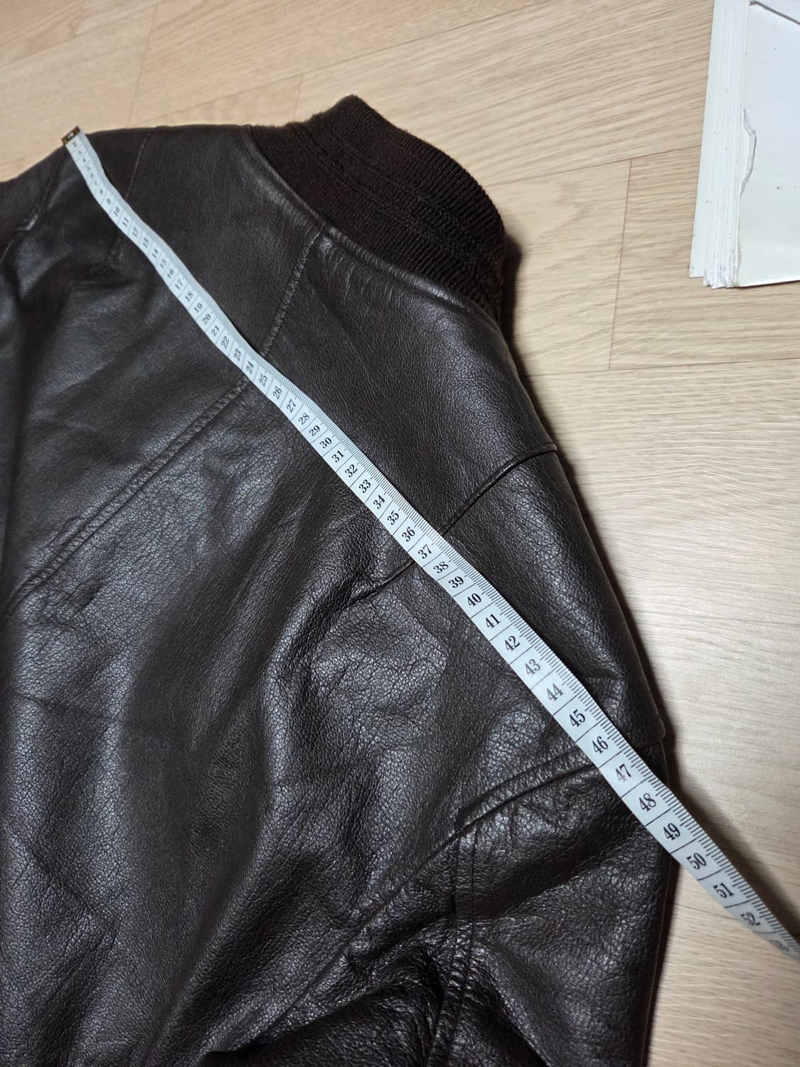 PEN FIELD 염소가죽 레더자켓 봄버 라이더 바이크 고트  가죽자켓  상품이미지6