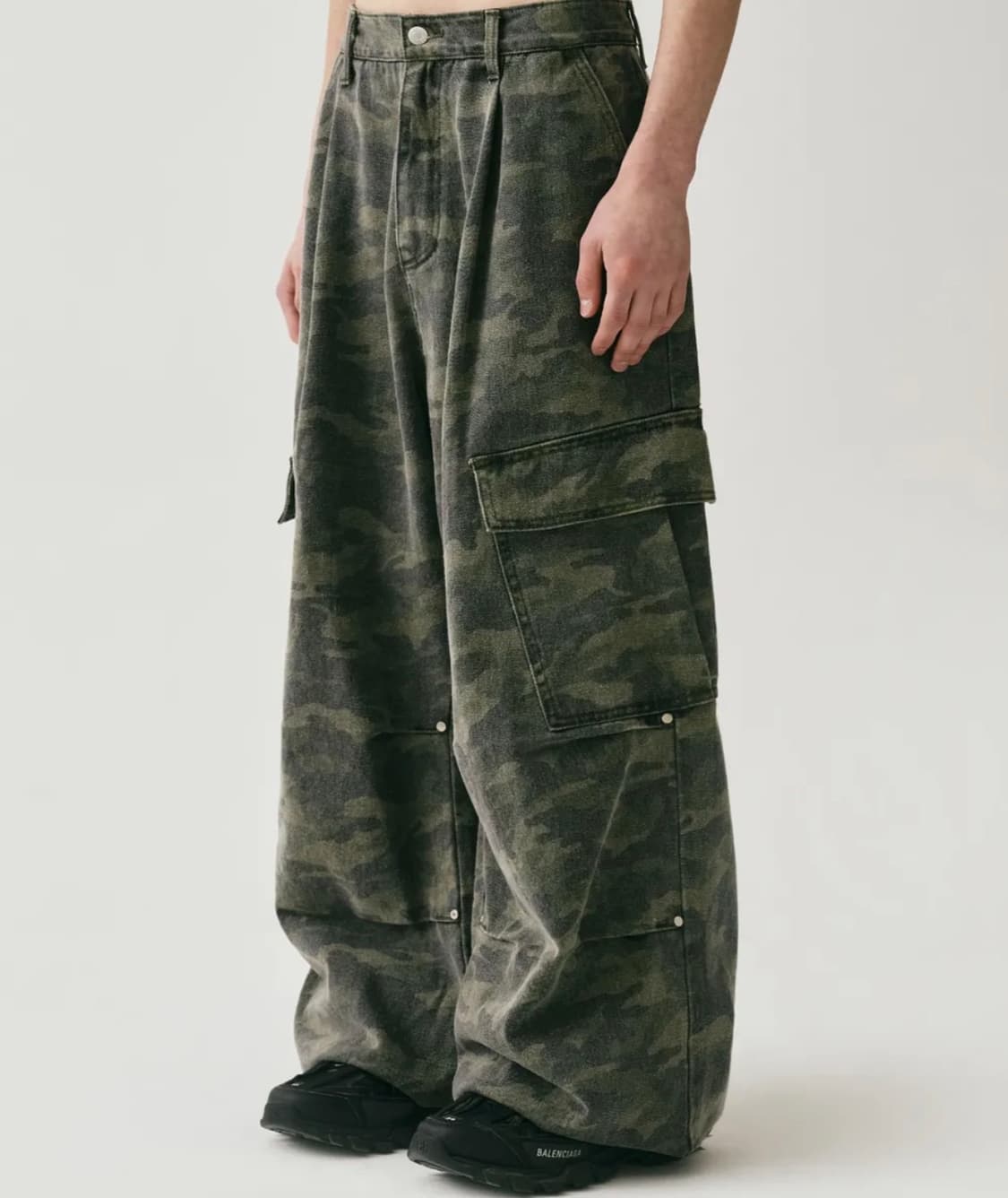 Side Big Cargo Pants CAMO XXS 상품이미지1