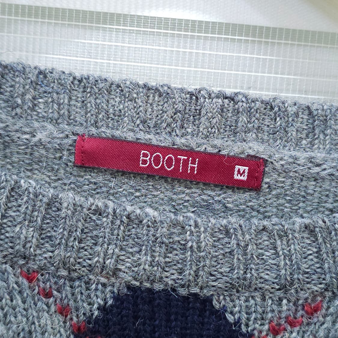 BOOTH 아가일 니트 스웨터- 우먼M 상품이미지6