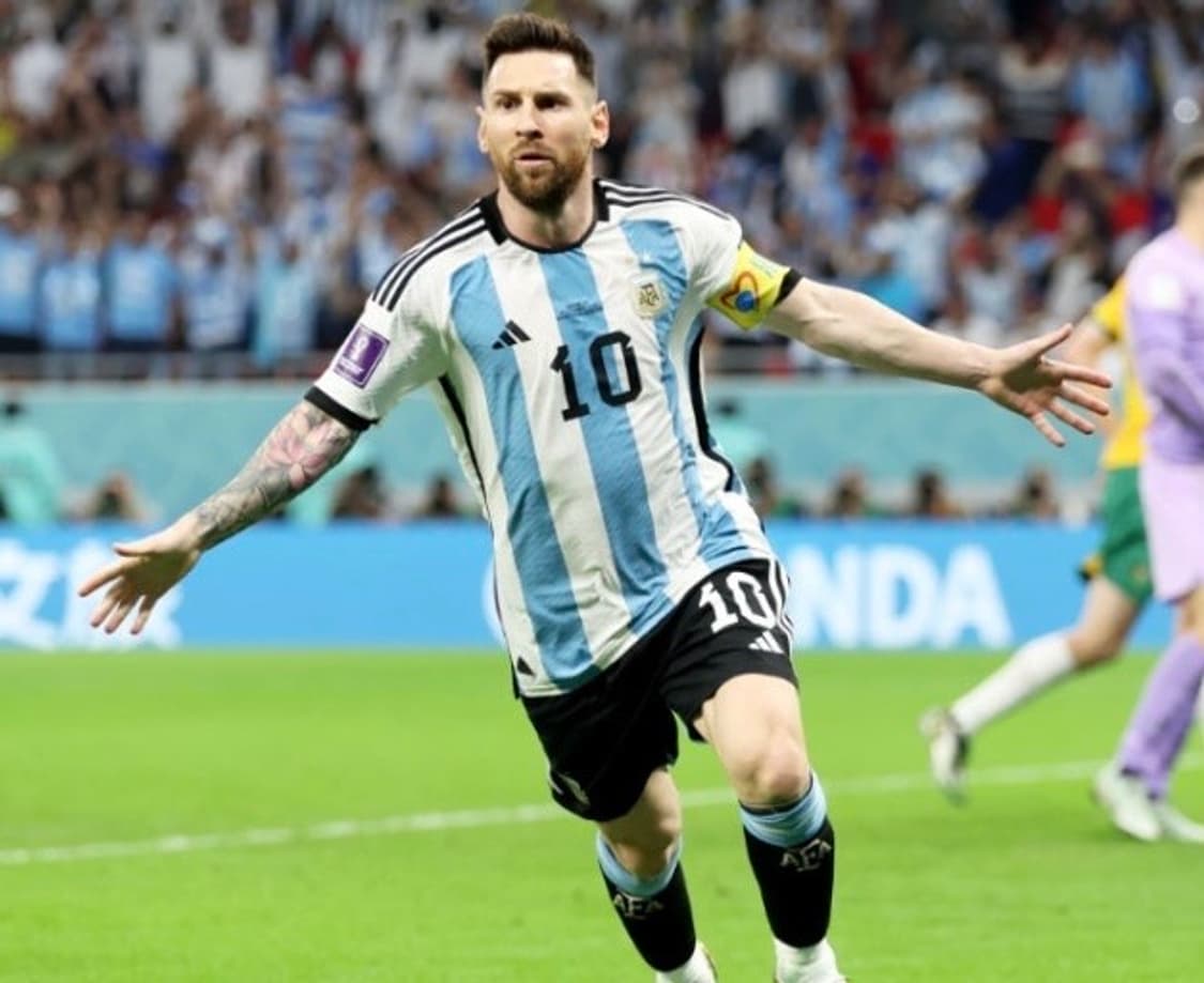 [새상품] 22-24 아디다스 아르헨티나 카타르월드컵 메시 홈 유니폼 M 상품이미지1