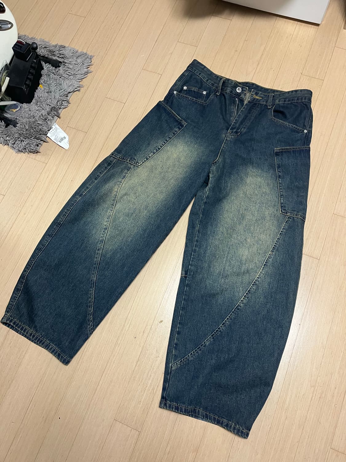 데님 와이드 팬츠 상품이미지1