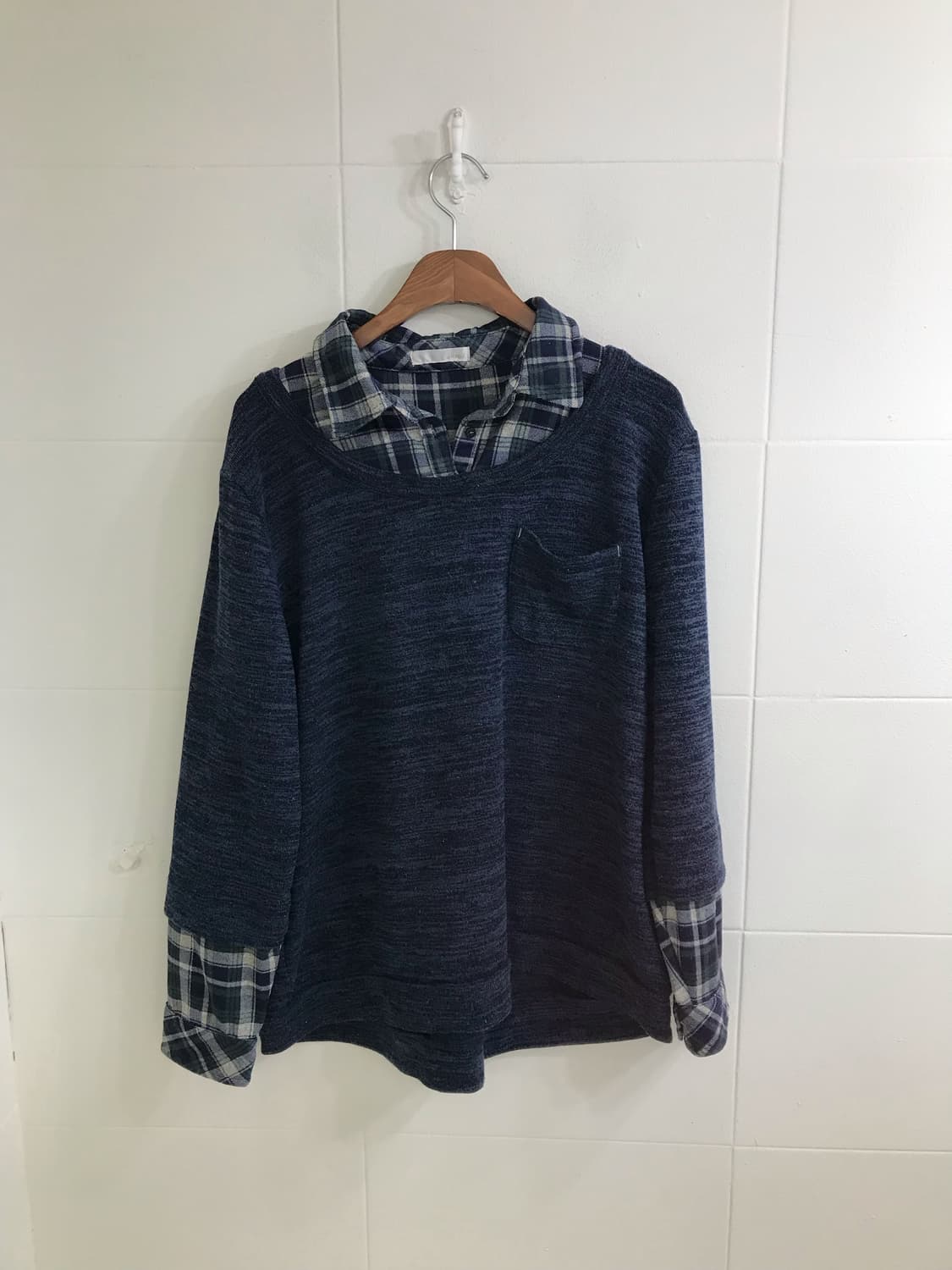 네이비 너드모리 니혼진 러힙 벌룬팬츠 코디세트 상품이미지5