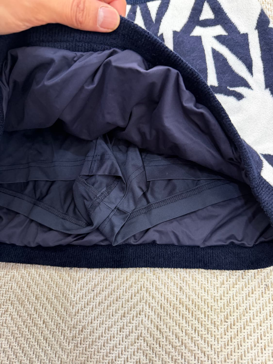 정품) WAAC 왁골프 로고 니트 스커트 2 상품이미지7