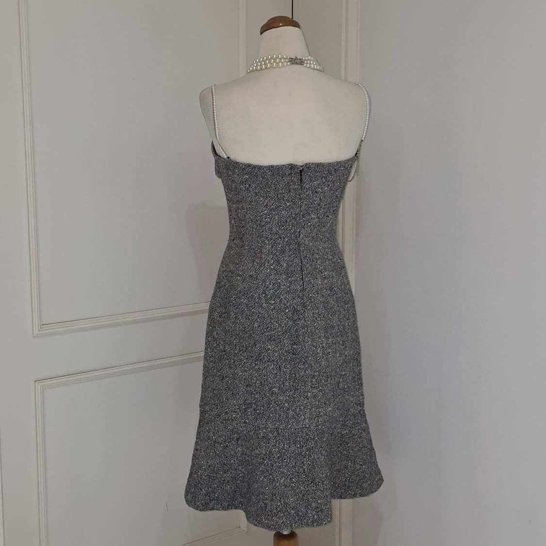 일본빈티지)트위드 로맨틱 히메라떼갸루st 고딕 진주앤틱 머메이드원피스 상품이미지3