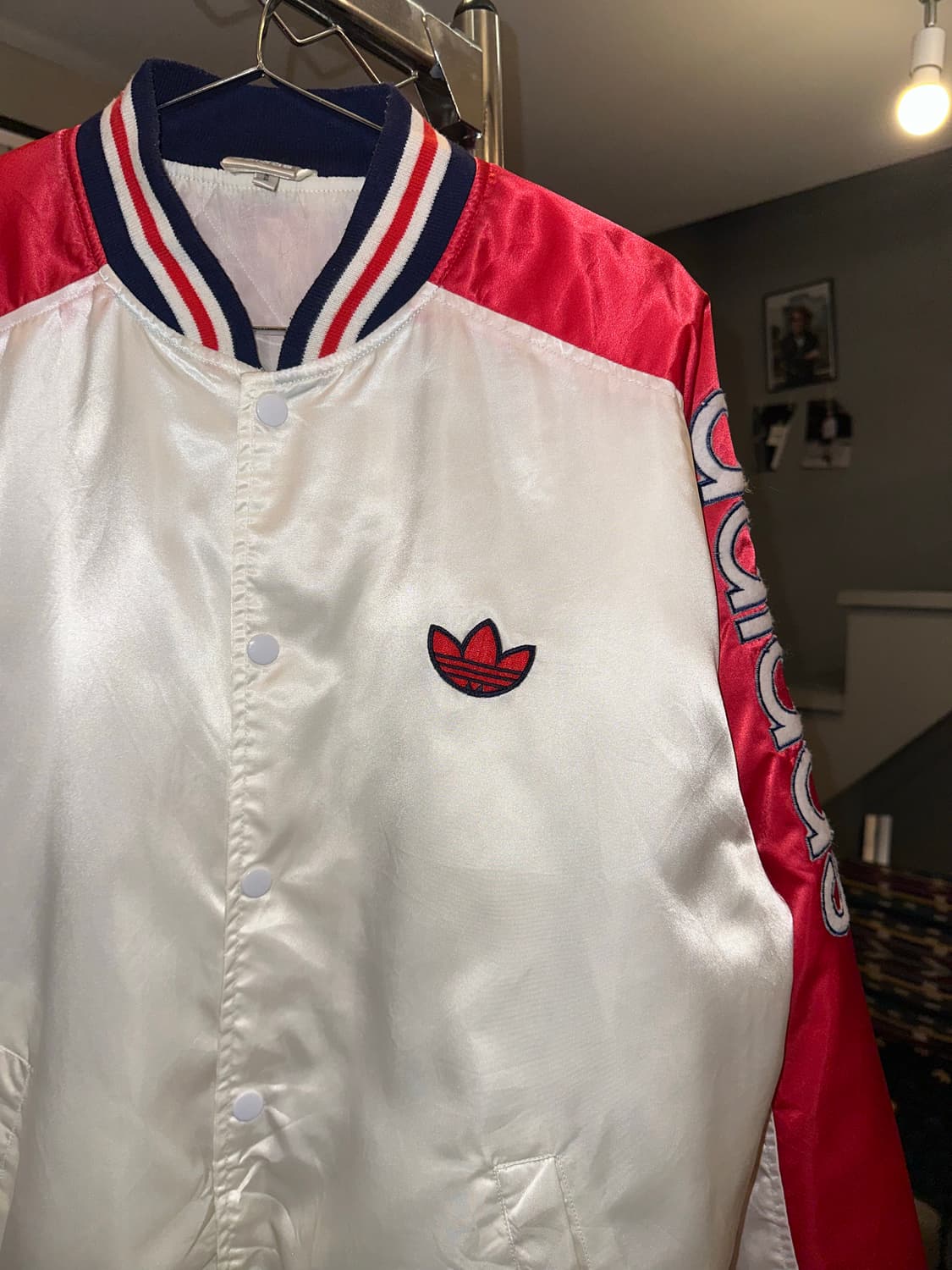 80’s Adidas logo embroidery jacket 상품이미지5