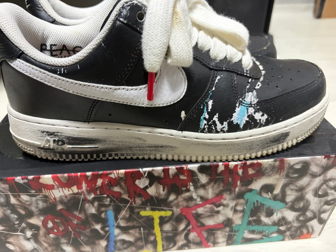 피스마이너스원 에어포스1 파라노이즈 블랙 상품이미지5