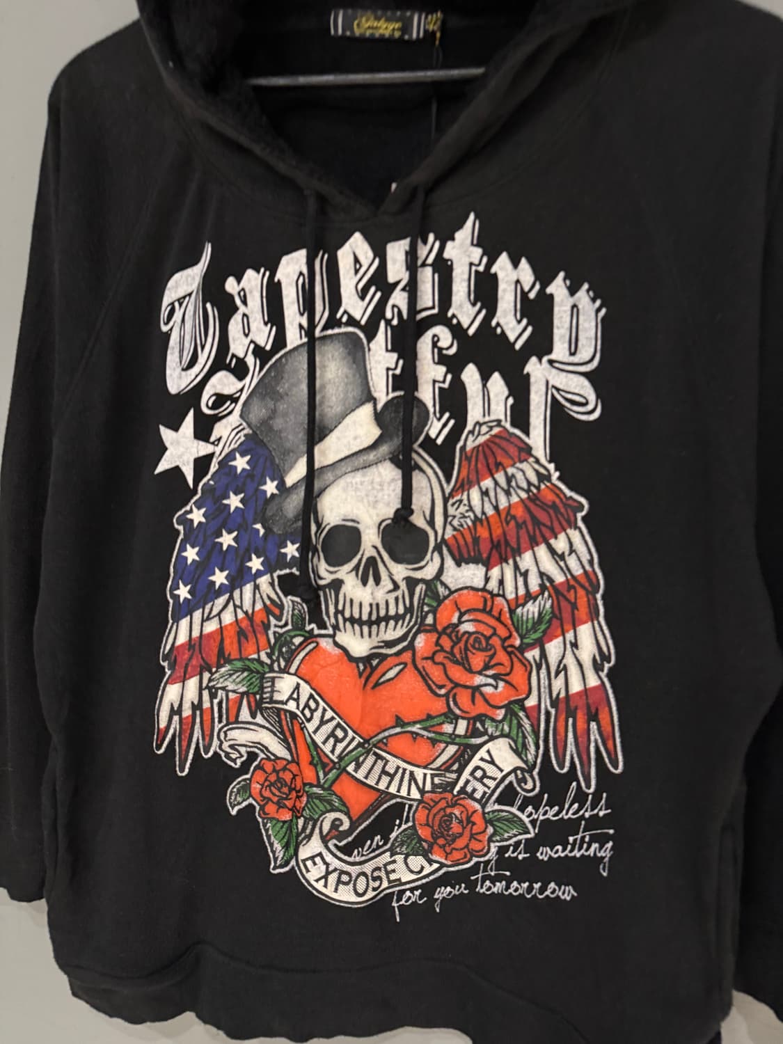 Punk skull printing hoodie 상품이미지6