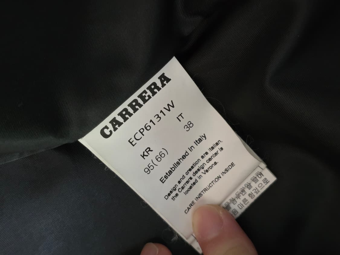 Carrera 소가죽 리얼레더자켓 블랙 66 상품이미지3