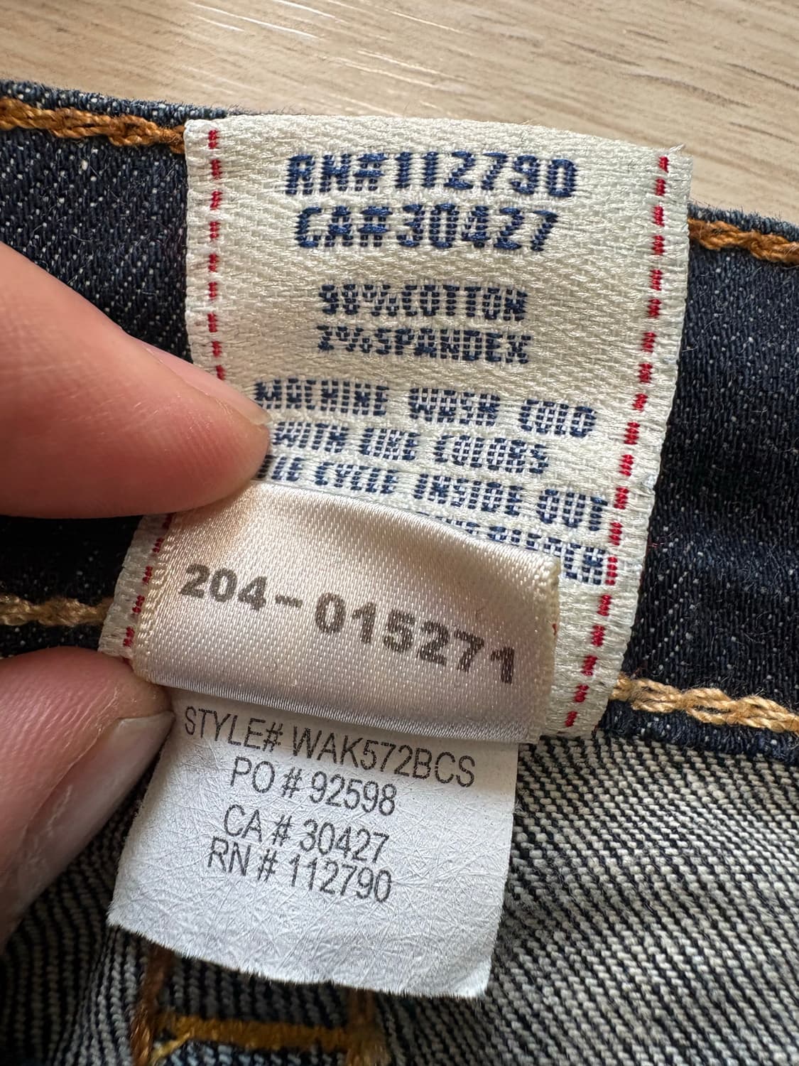 트루릴리전 Billy 로우라이즈 데님 usa 25 상품이미지3