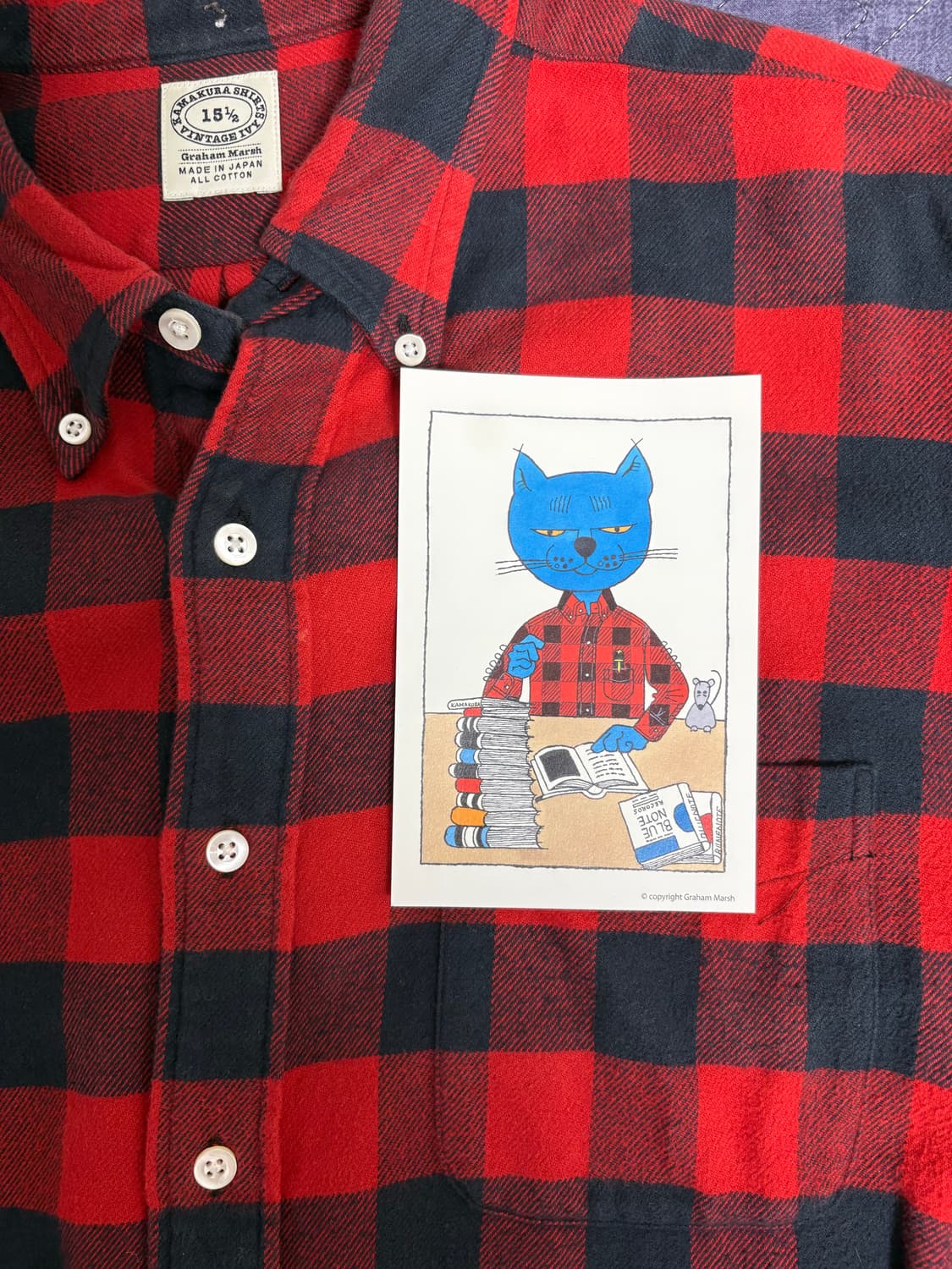 가마쿠라 버팔로체크 플란넬 셔츠 상품이미지8