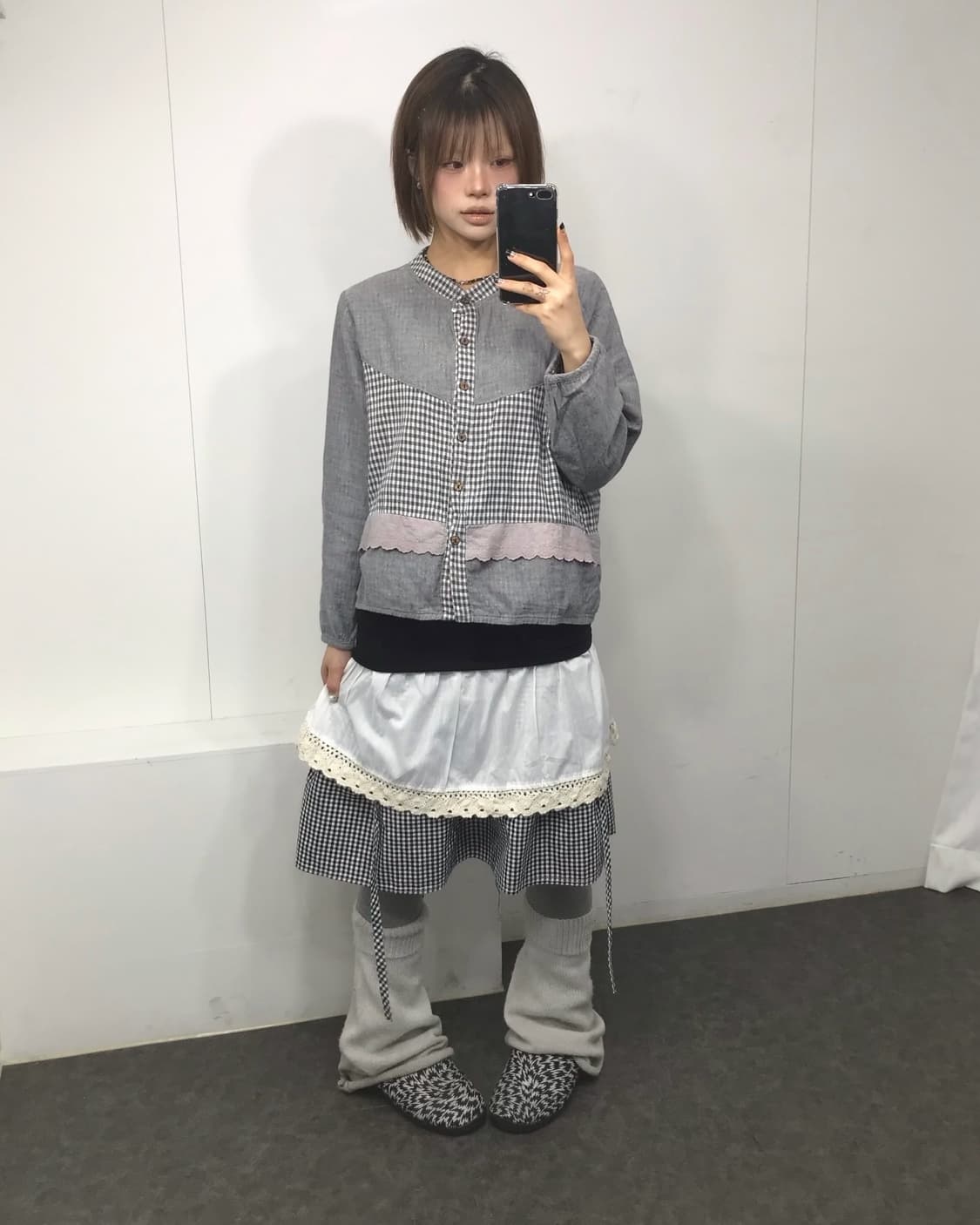 𖤐그레이 모리걸 코디 set𖤐  상품이미지2