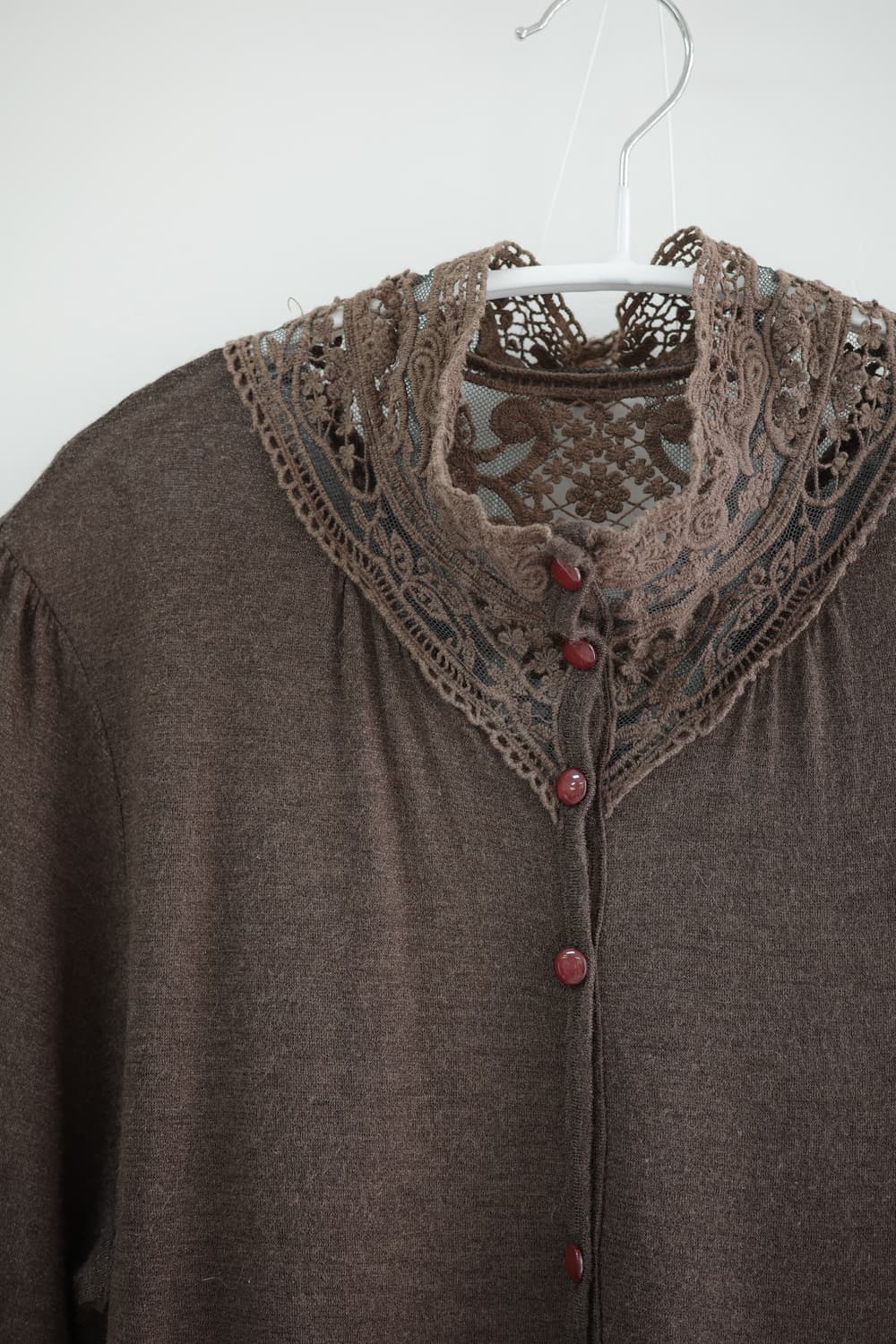 Antique brown lace one-piece 상품이미지5