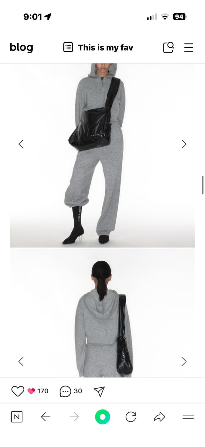 포츠포츠 푸퍼백 크로스백 블랙 상품이미지4