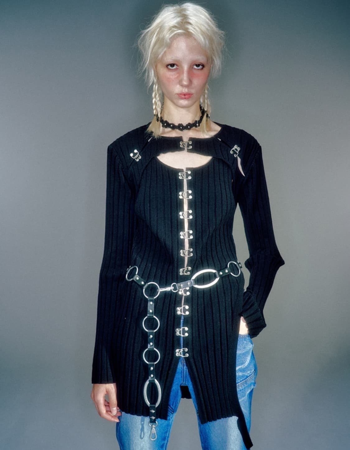 베이컨트 아카이브 린가나 오링 체인벨트 블랙 상품이미지1