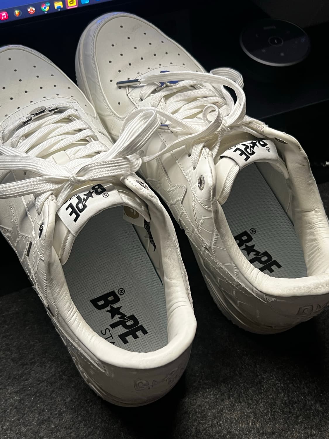 290) 베이프 스타 로우 트리플 화이트 상품이미지3