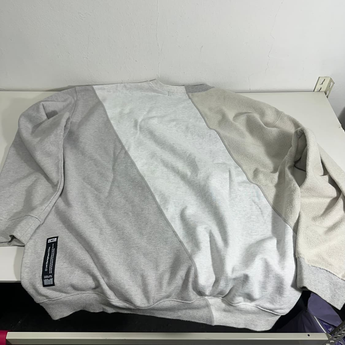 M-L 엘앰씨 LMC 멜란지그레이 오버핏 스웻셔츠 맨투맨 상품이미지5