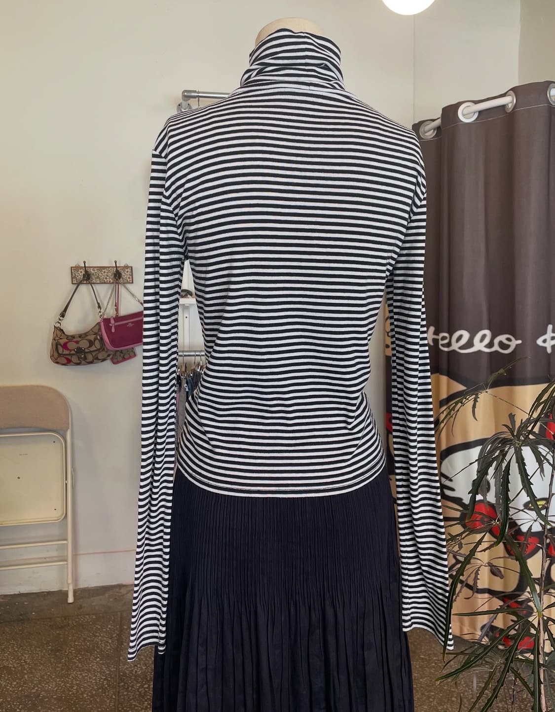 스트라이프 터틀넥 티[무배]  상품이미지2