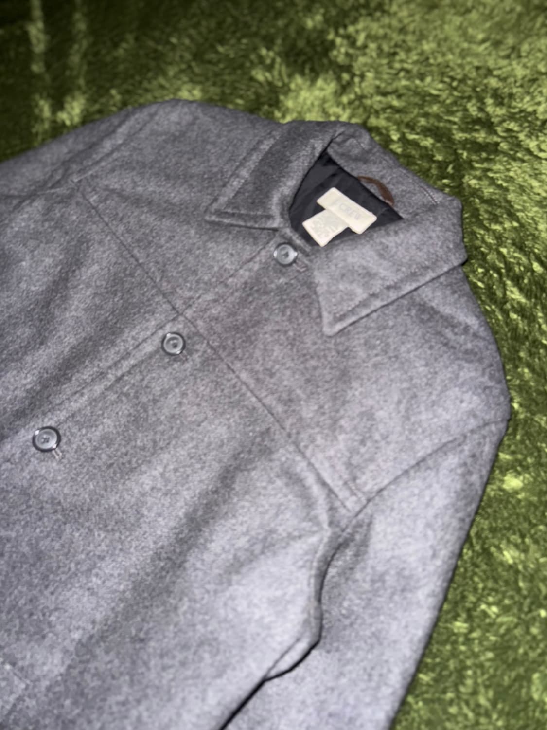 [S] J.Crew 제이크루 울 블렌디드 퀼티드 코트 그레이 상품이미지2