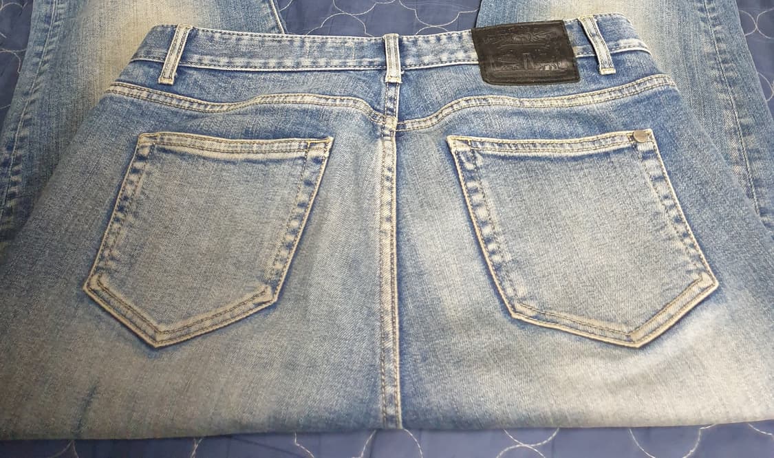 모드나인 MOD1s 슬림스트레이트 펑크 인페르노 워싱 데님진 (33) 상품이미지4