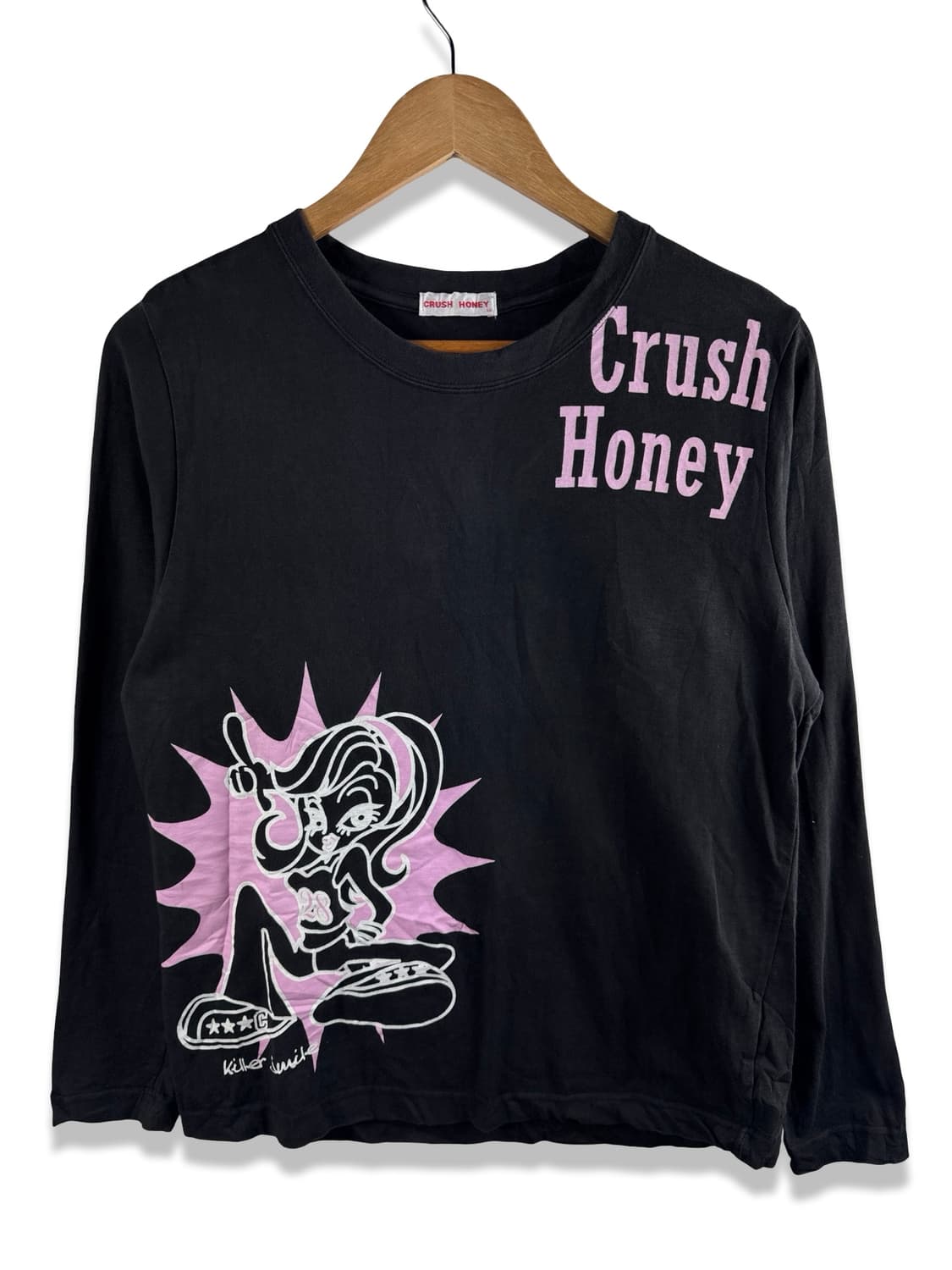 JPN 크러시허니 갸루 프린팅 롱슬리브2372 상품이미지1