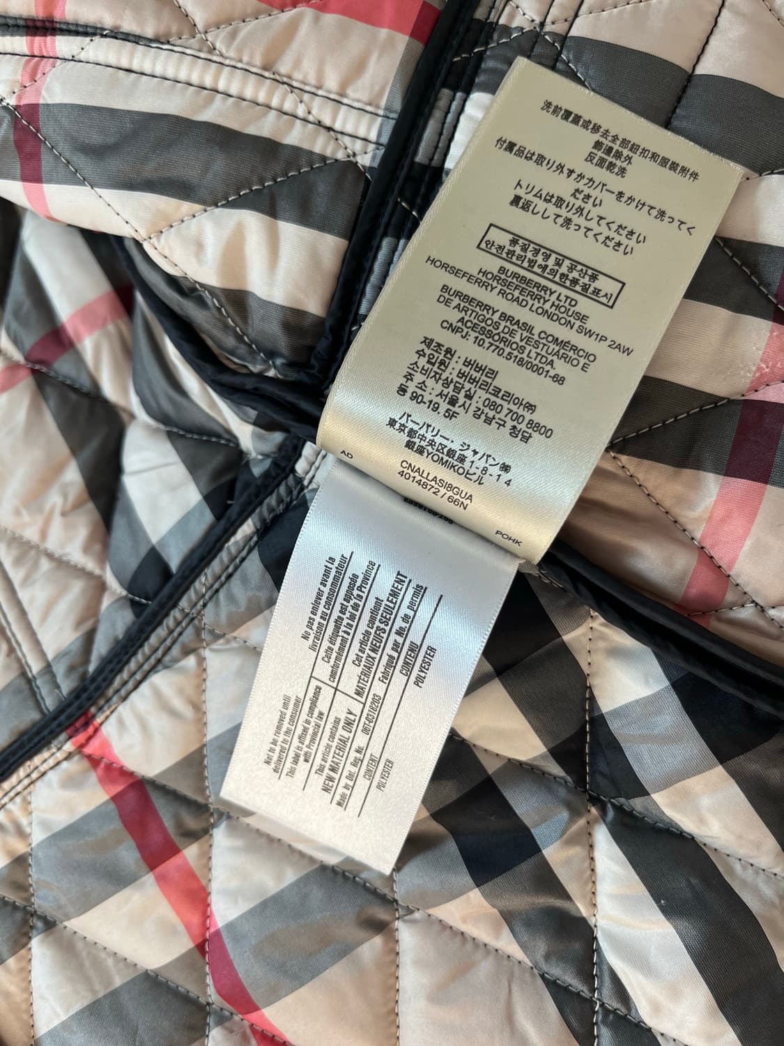 Burberry Brit 여성 퀼팅 자켓 블랙 상품이미지9