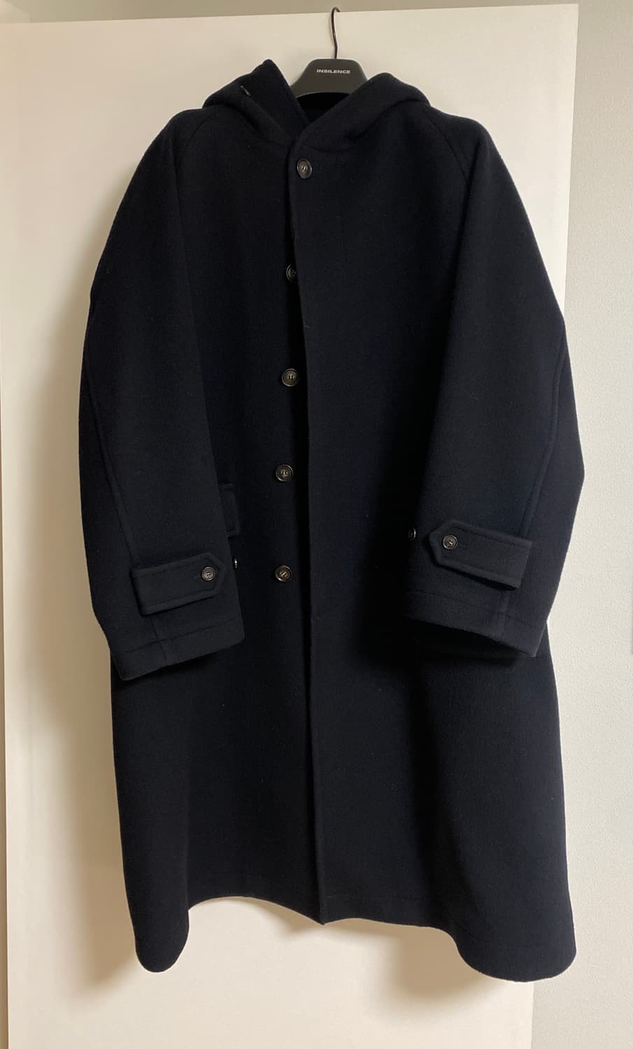 홀리선 후드 네이비 코트 상품이미지1