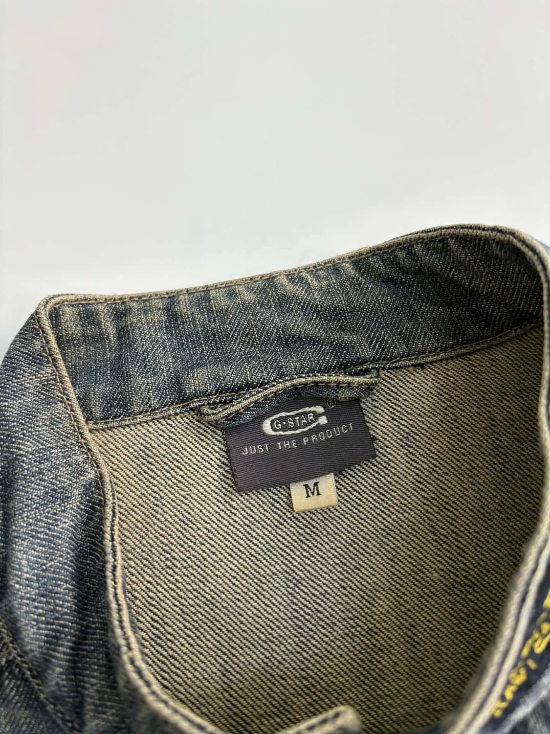 [M] 지스타 로우 Y2K 데님 바이커 바라쿠다 자켓 상품이미지4