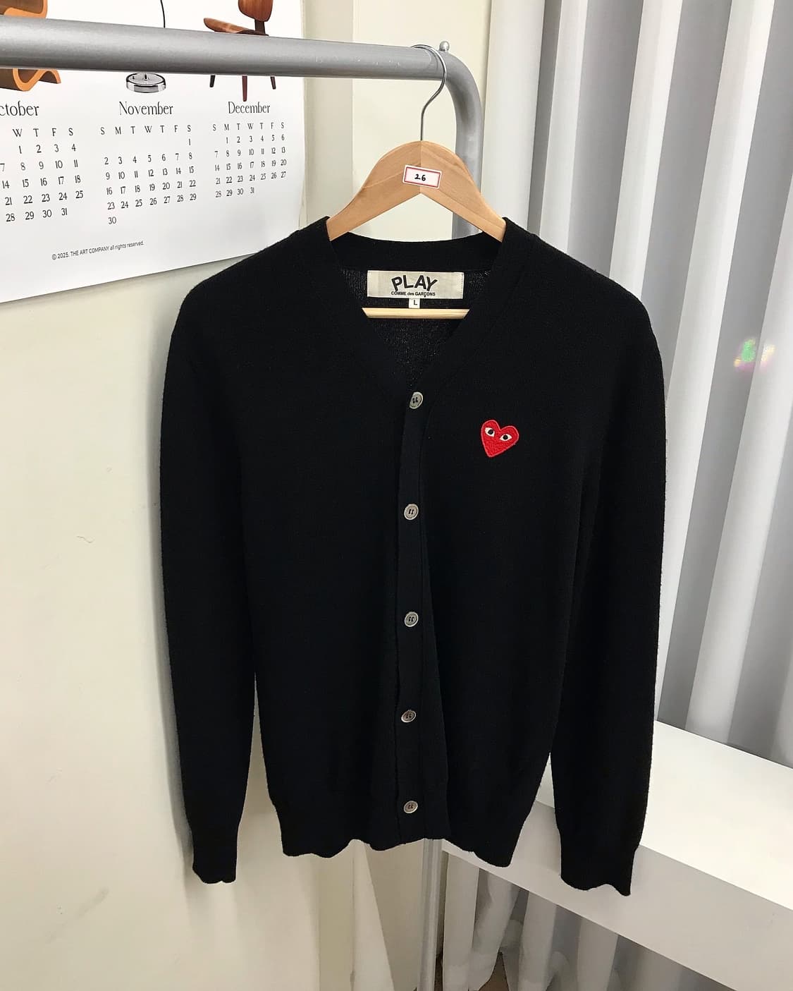 꼼데가르송 울 가디건 상품이미지1